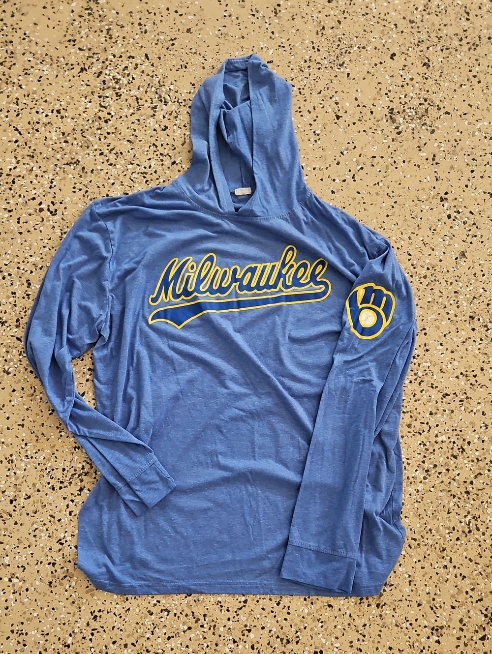 Milwaukee Script Hooded Long-Sleeve Shirt - Blue